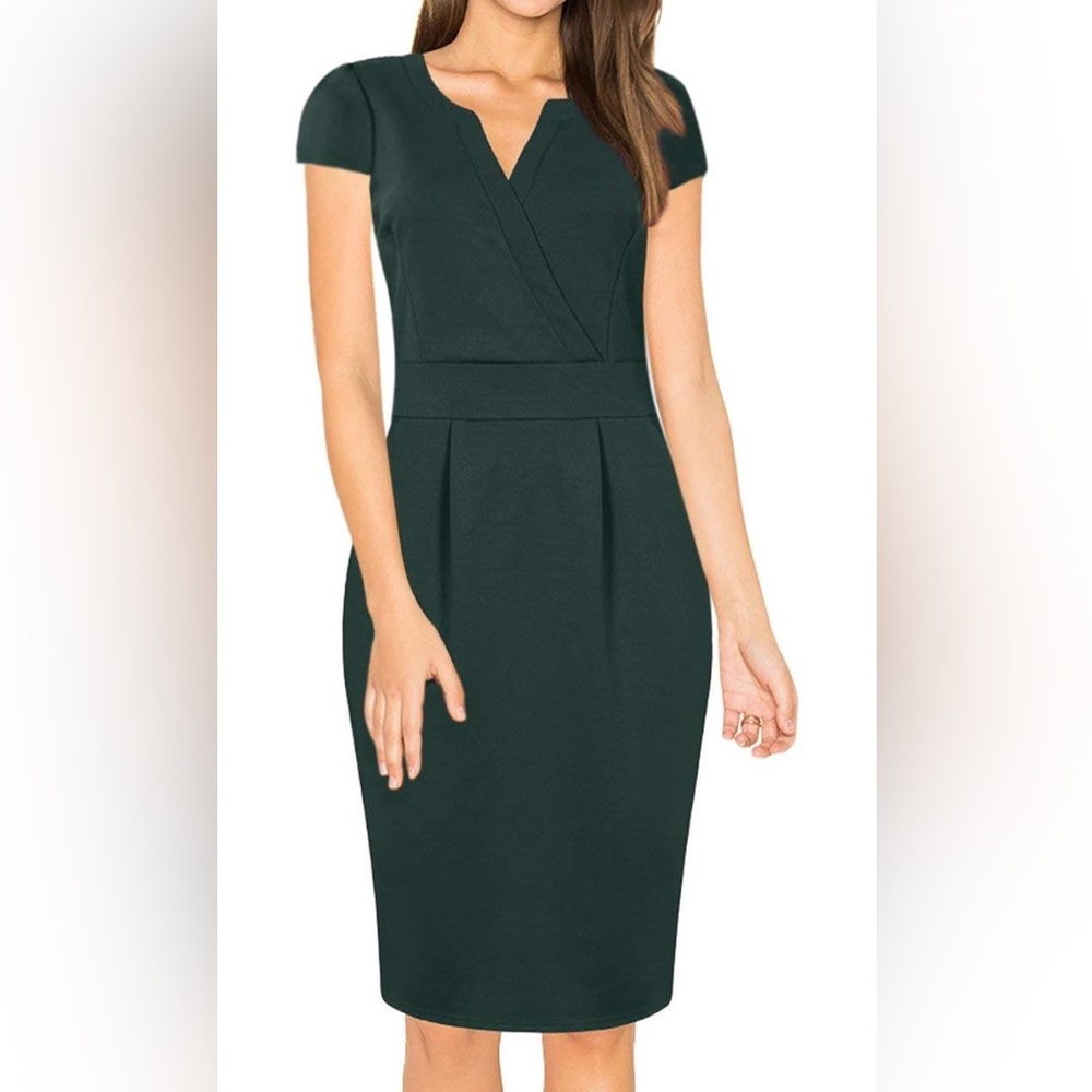 Dark Green Midi Dress